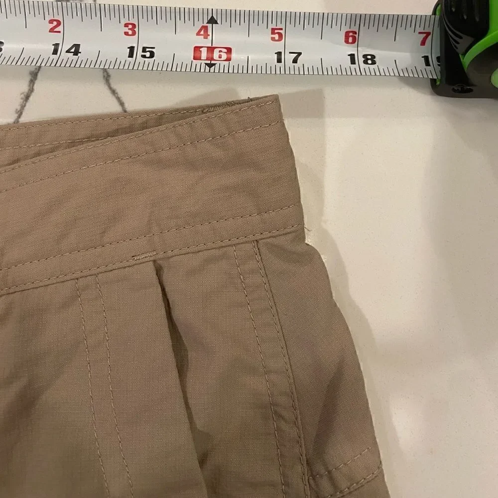 The North Face Mens 24 Horizon 2.0 Cargo Utility Shorts Beige Khaki Hiking